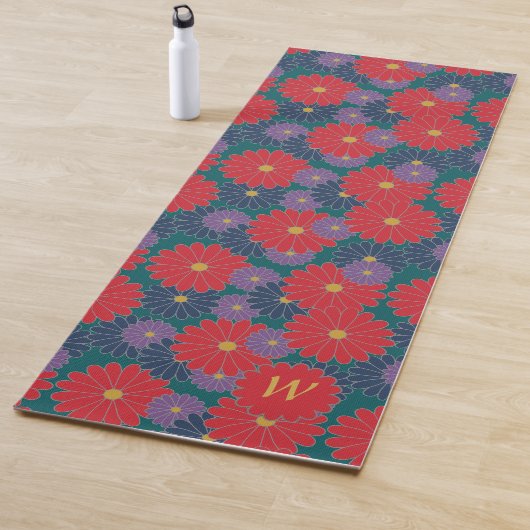 Splashy Herfst Floral Yoga Mat (In situ)