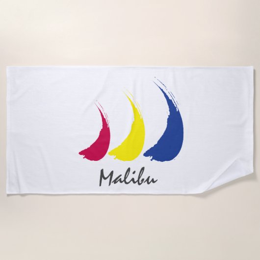 Splashy Sails_Paint-The-Wind_Malibu Strandlaken (Voorkant)
