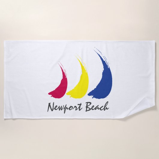 Splashy Sails_Paint-the-Wind_Newport Beach Strandlaken (Voorkant)