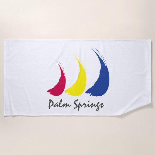 Splashy Sails_Paint-The-Wind_Palm Springs Strandlaken (Voorkant)