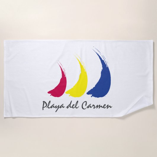 Splashy Sails_Paint-The-Wind_Playa del Carmen Strandlaken (Voorkant)