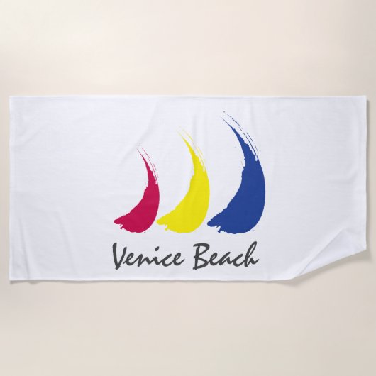 Splashy Sails_Paint-The-Wind_Venice Beach Strandlaken (Voorkant)