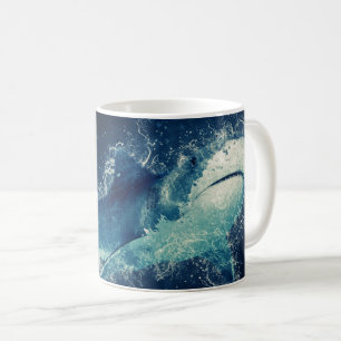 Splashy Shark Koffiemok