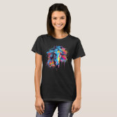Splasj Morab Paard Kleurrijk T-shirt (Voorkant volledig)