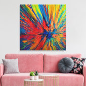 Splat Canvas Afdruk (Insitu (Woonkamer))