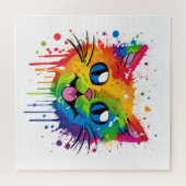 Splat Cat Regenboog Puzzel (Horizontaal)