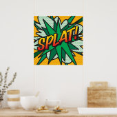 SPLAT Comic Book Pop Art Modern Retro Fun Poster (Keuken)