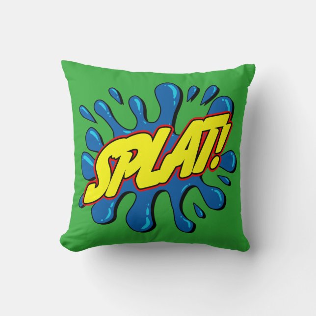 Splat - Comic Sign/Pillow Kussen (Voorkant)