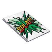 SPLAT Fun Retro Comic Book Pop Art Notitieboek (Rechterzijde)