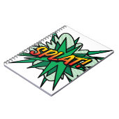 SPLAT Fun Retro Comic Book Pop Art Notitieboek (Linkerzijde)
