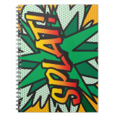 SPLAT Fun Retro Stripboek Pop Art Notitieboek (Voorkant)