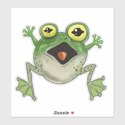 Splat! Gekke kikker Sticker (Vel)