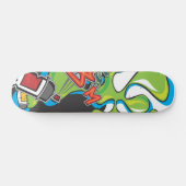 Splat graffiti-skateboard skateboard (Horizontaal)