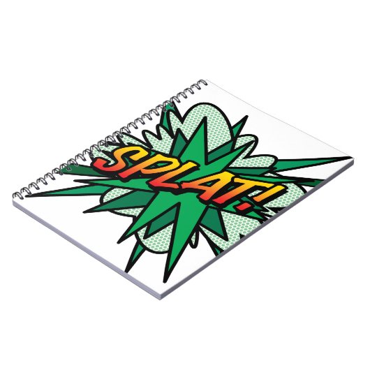 SPLAT Leuke Retro Strip Pop Art Notitieboek (Linkerzijde)