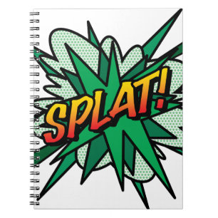 SPLAT Leuke Retro Stripboek Pop Art Notitieboek
