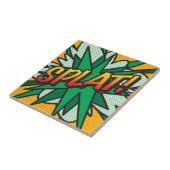 SPLAT Leuke Retro Stripboek Pop Art Tegeltje (Zijkant)