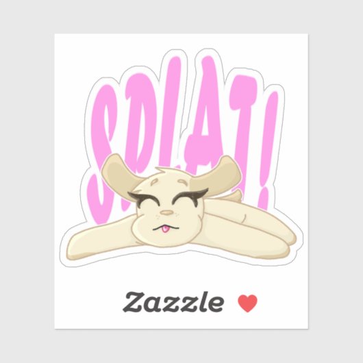 Splat Puppy Vinyl Sticker (Vel)