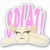 Splat Puppy Vinyl Sticker (Voorkant)