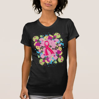Splat roze lint T-shirt