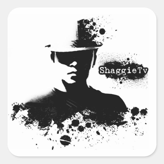 SPLAT ShaggieTv Sticker (vierkant) (Voorkant)