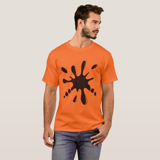 Splat Shirt (Black Splat) (Voorkant volledig)