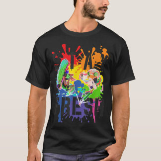 Splaton Pride Blijf van verse regenboogverf T-shirt