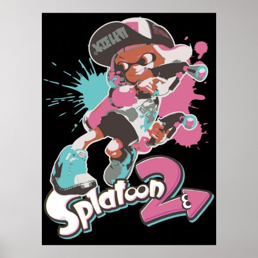 Splatoon 2 Interreuzenmeisje Poster (Voorkant)