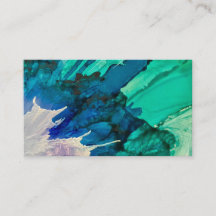 Splatter abstracte visitekaartjes
