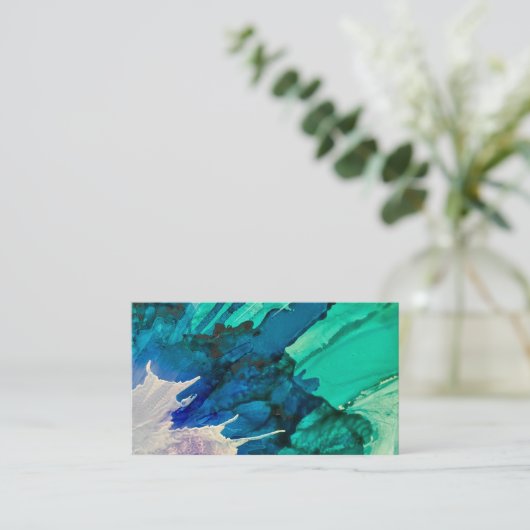  Splatter abstracte visitekaartjes (Staand voorkant)