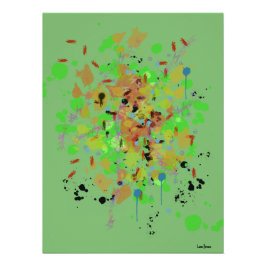 Splatter Acryl Glanzend Poster