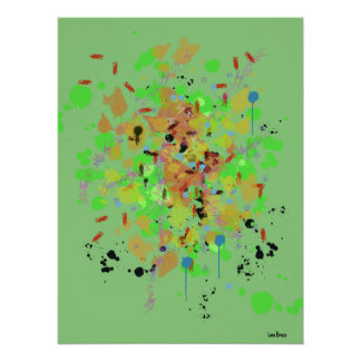 Splatter Acryl Glanzend Poster