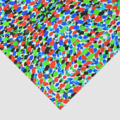 Splatter art Bright Abstract patroonpapier Tissuepapier (Detail)