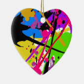 Splatter art graffiti power keramisch ornament (Rechts)