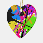 Splatter art graffiti power keramisch ornament (Links)