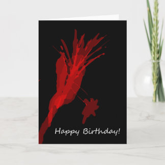 Splatter Birthday Card Kaart