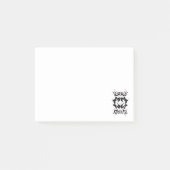 Splatter Black and White Post-it Notes (Voorkant)