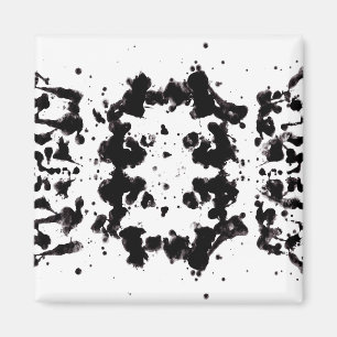 Splatter Black en White Magnet