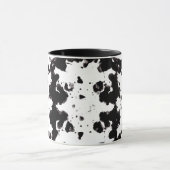 Splatter Black en White Two-tone Coffee Mok (Midden)