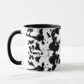 Splatter Black en White Two-tone Coffee Mok (Links)