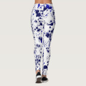 Splatter - blauw leggings (Achterkant)
