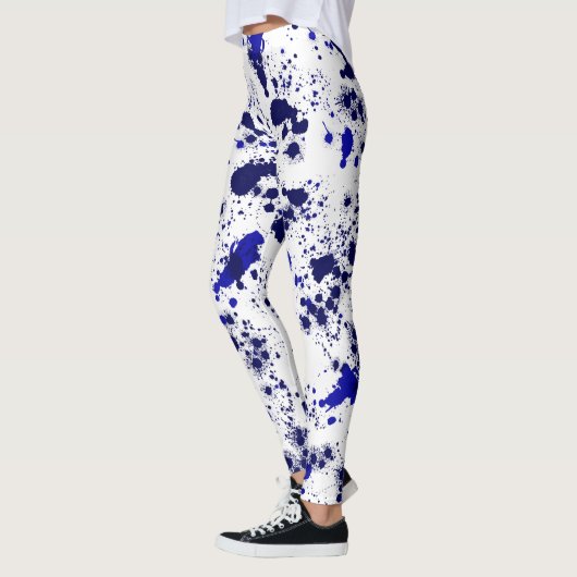 Splatter - blauw leggings (Links)