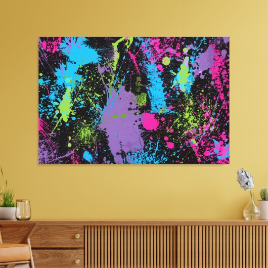 Splatter Canvas Afdruk (Insitu (Woonkamer))