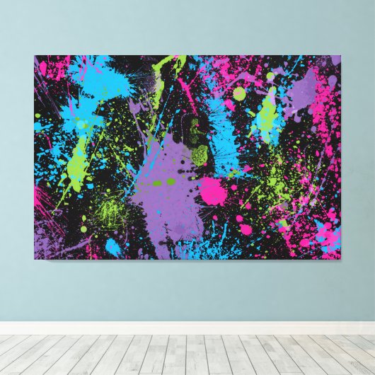 Splatter Canvas Afdruk (Insitu (Houten vloer))