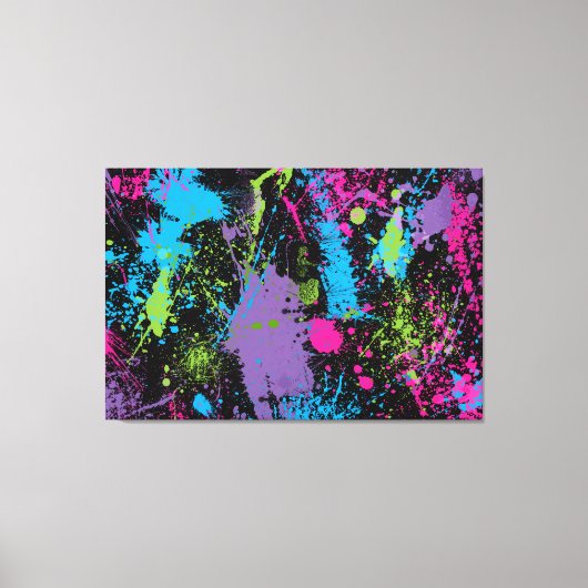 Splatter Canvas Afdruk (Voorkant)