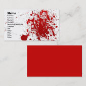 Splatter Card Visitekaartje (Voorkant / Achterkant)