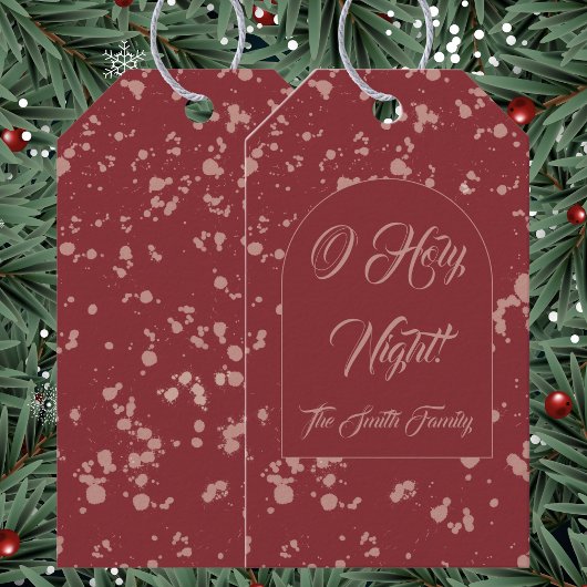 Splatter Christmas  Cadeaulabel