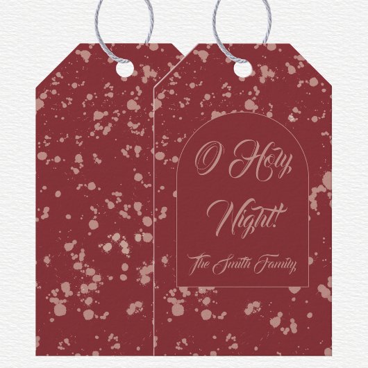 Splatter Christmas  Cadeaulabel