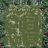 Splatter Christmas Card Cadeaulabel