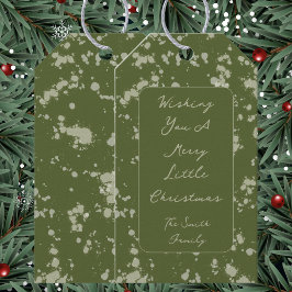 Splatter Christmas Card Cadeaulabel