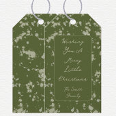 Splatter Christmas Card Cadeaulabel